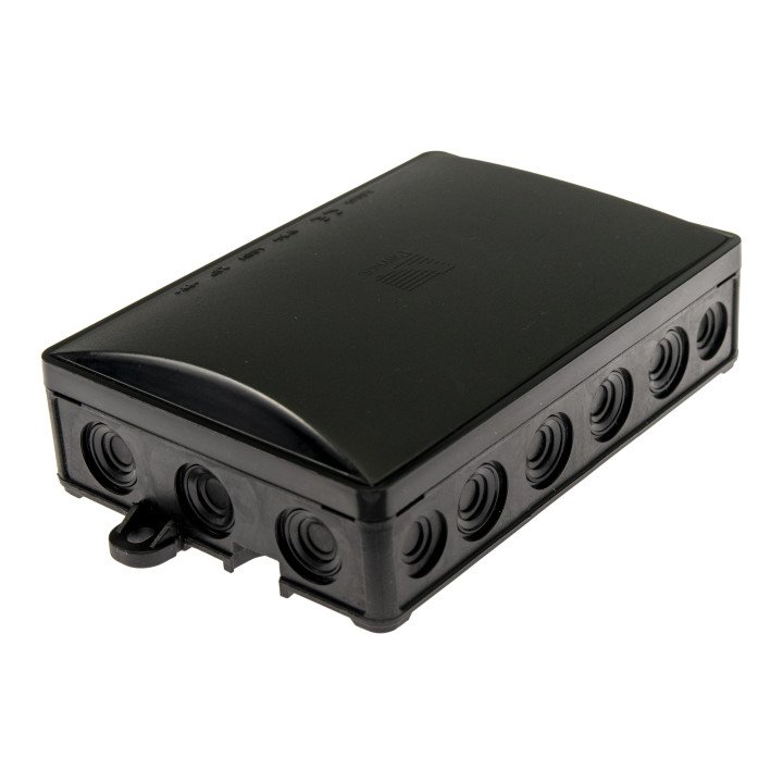 Pawbol коробка надштукатурная IP54 135x95x40mm черная с муфтами