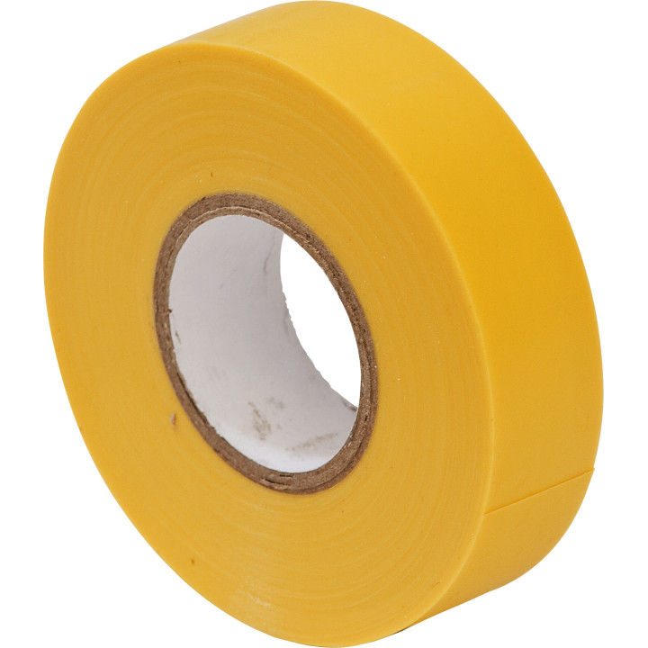 Izolācijas lente dzeltena PVH 19mm 20m