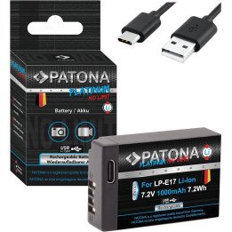 Patona PT1352 Premium Li-ion Battery for Canon LP-E17 – 1100mAh