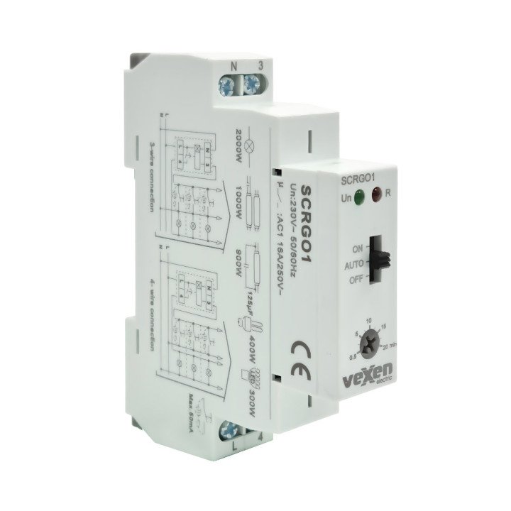 SCRG01 реле управления лестничным освещением 1NO 16A AC230V