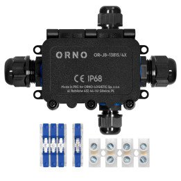 Orno клеммная коробка HD IP68, 0.75-4.0mm2, X-тип