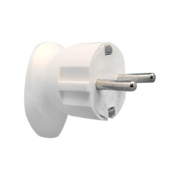 VEXEN VX1005W L-veida kontaktdakša ar zemējumu, balta