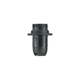 Patrona  plastmasas ar gredzenu E14 melna