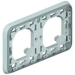 Legrand PLEXO суппорт встроенный 2-местный серый