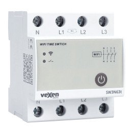 Модульный интеллектуальный выключатель с WiFi TUYA 3NO 63A AC230V