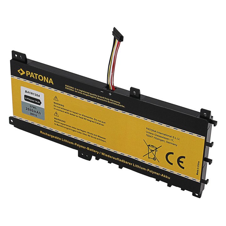 Patona PT2851 Laptop Battery for Asus VivoBook V451L 2600mAh 14.4V Li-Pol B41N1304