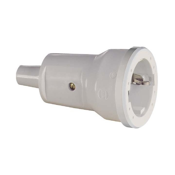ABL SCHUKO 2P+E 16A mini, balts