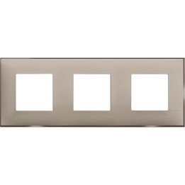 Classia Frames кремовая матовая рамка, 3 места
