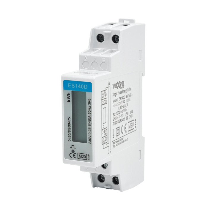 ESM140D vienfāžu skaitītājs 45A ar MID
