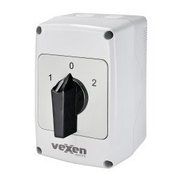 VEXEN переключатель 1-0-2 3P 32A IP65