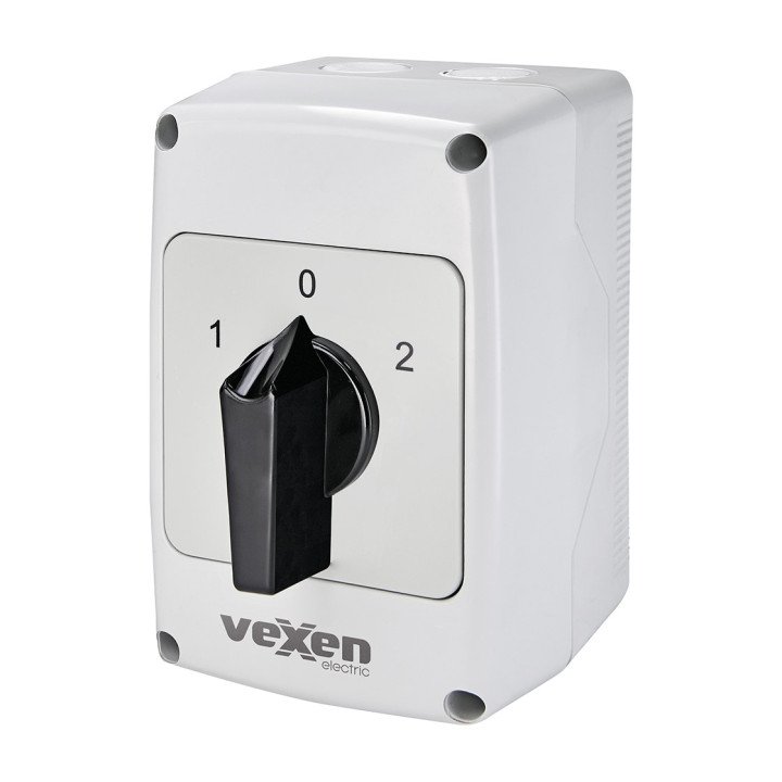 VEXEN переключатель 1-0-2 3P 32A IP65