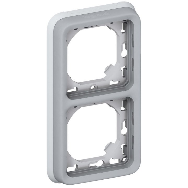 Legrand PLEXO суппорт встроенный 2-местный серый