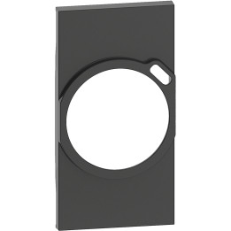 Living Now pārsegs vācu rozetei + USB 2M melns