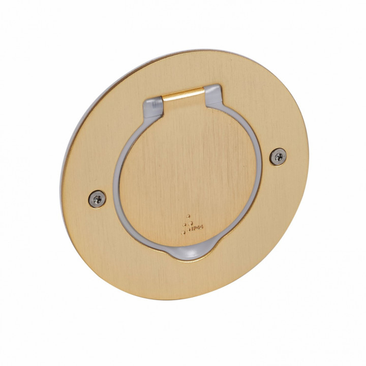 Legrand grīdas apaļā lūka 2 moduļi golden brushed