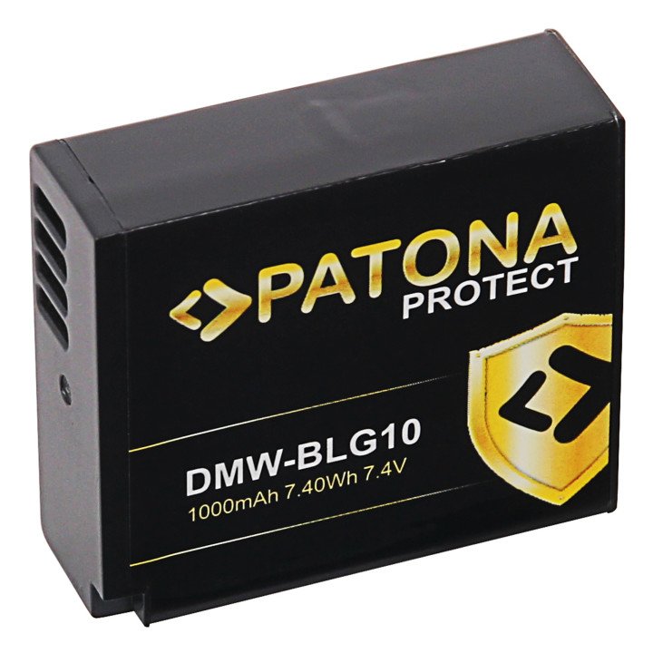 Patona PT12865 Battery 1000mAh Li-Ion Protect (Replacement for Panasonic DMW-BLG10E)