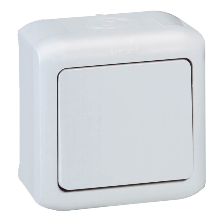 Forix кнопка IP44, 6 A, серая