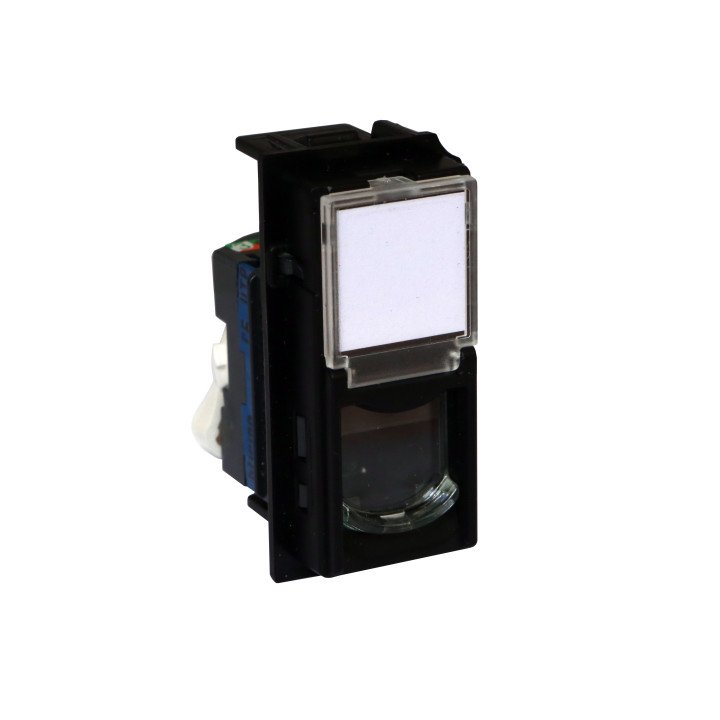 Living Now rozetne RJ45 CAT6 melna