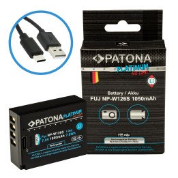 Patona PT1397 Fuji NP-W126S 1050mAh Li-Ion Battery with USB-C Charging
