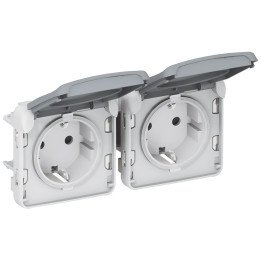 Legrand Plexo dubultrožete 2x2P+E horizontāla IP55