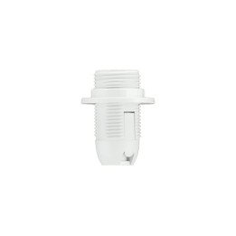 Patrona  plastmasas ar gredzenu E14 balta
