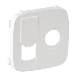 Valena Allure balts TV+RJ45 plate