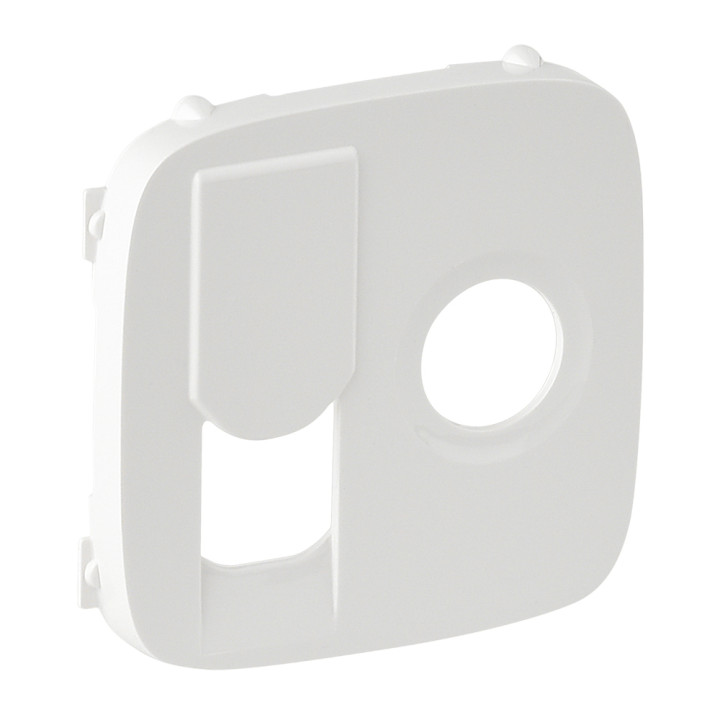 Valena Allure balts TV+RJ45 plate