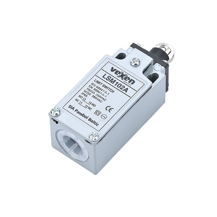 VEXEN LSM102A gala slēdzis 1NO/1NC IP65 metāla rullītis