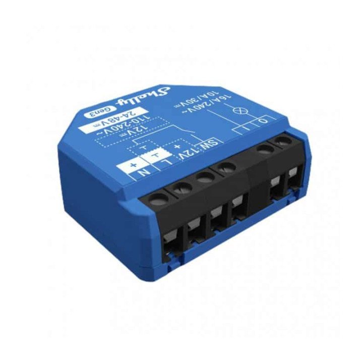 Shelly 1 Gen3 Wi-Fi Bluetooth slēdzis