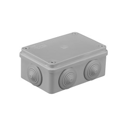 S-BOX nozarkārba IP65, 120×80×50mm, pelēka