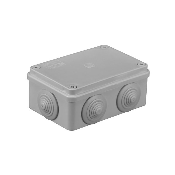 S-BOX коробка IP65, 120×80×50mm, серая