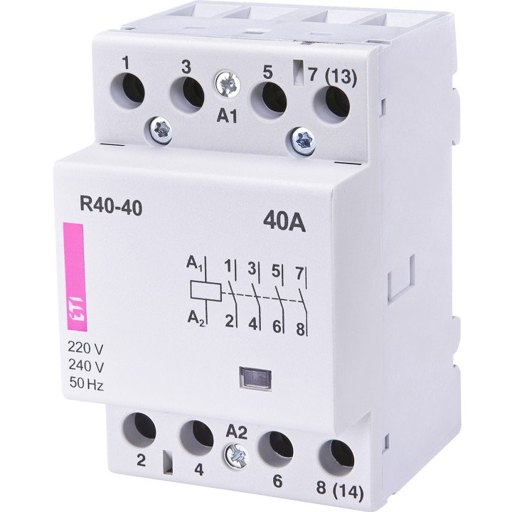 Modulārais kontaktors R 40-40 230V 40A
