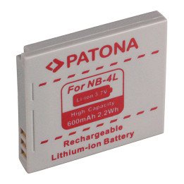 Patona PT1004 Battery Canon NB-4L 600mAh Li-Ion