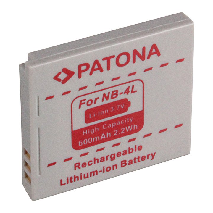 Patona PT1004 Battery Canon NB-4L 600mAh Li-Ion