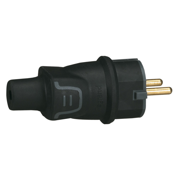 Kontakts 2P+E 16A IP44 gumija