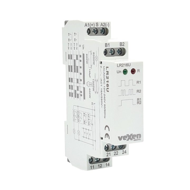 VEXEN LR216U импульсное реле 2CO 16A 12-240V