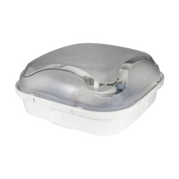 Panda Karo LED 13W gaismeklis ar caurspīdīgo plafonu balta krāsa korpusu un mikorviļnu kustības sensoru 6500K 1300lm IP65 IK10