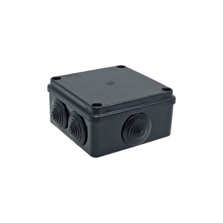 S-BOX nozarkārba IP65, 100×100×50mm, melna