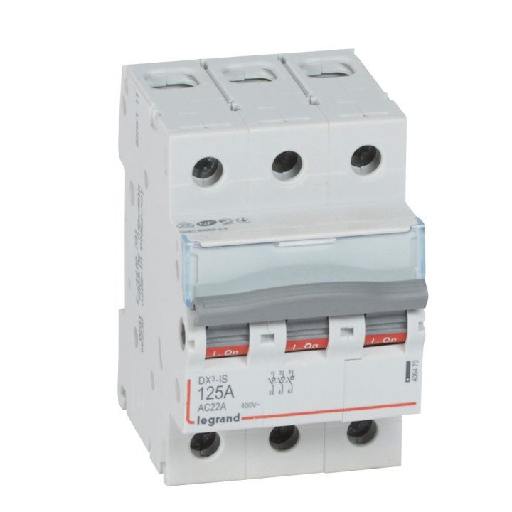 DX3 modulārais slēdzis 3P 125 A