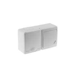 swich BETA, 2 module,  single, stairs, with socket