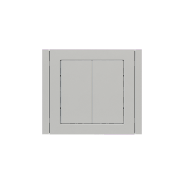 Ekinex slēdzis 71 30x60 mm sudrabs plastmasa EK-T2R-GAG-