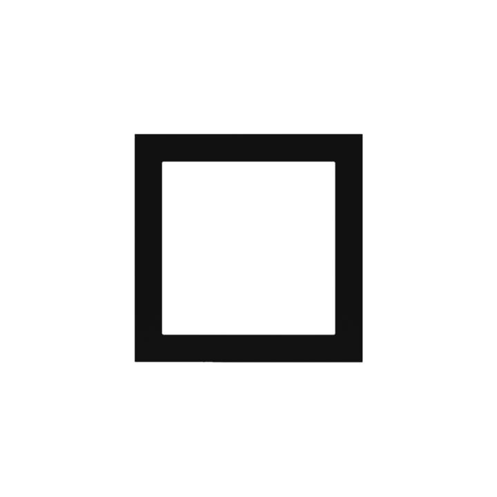 Ekinex plāksne Form/Flank/NF 80x80 mm melns plastmasa EK-PQS-GAE