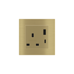 Ekinex kontaktligzda 55x55 mm misiņš metāls EK-PSC-UK-USB-GBB