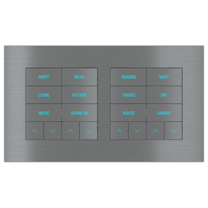Ekinex накладка 20venti 98x168 mm титан металл EK-S2S-GBS