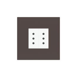 Ekinex plāksne 20venti 98x98 mm Cocoa Orinoco Fenix NTM EK-SQP-FCC