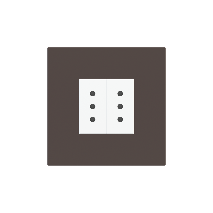 Ekinex накладка 20venti 98x98 mm Cocoa Orinoco Fenix NTM EK-SQP-FCC