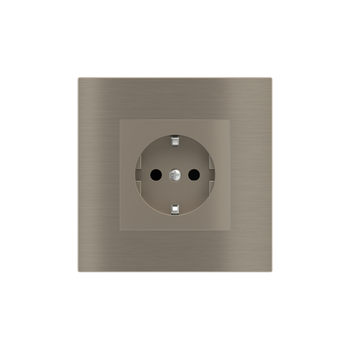 Ekinex plāksne 20venti 98x98 mm niķelis metāls EK-SQG-GBR