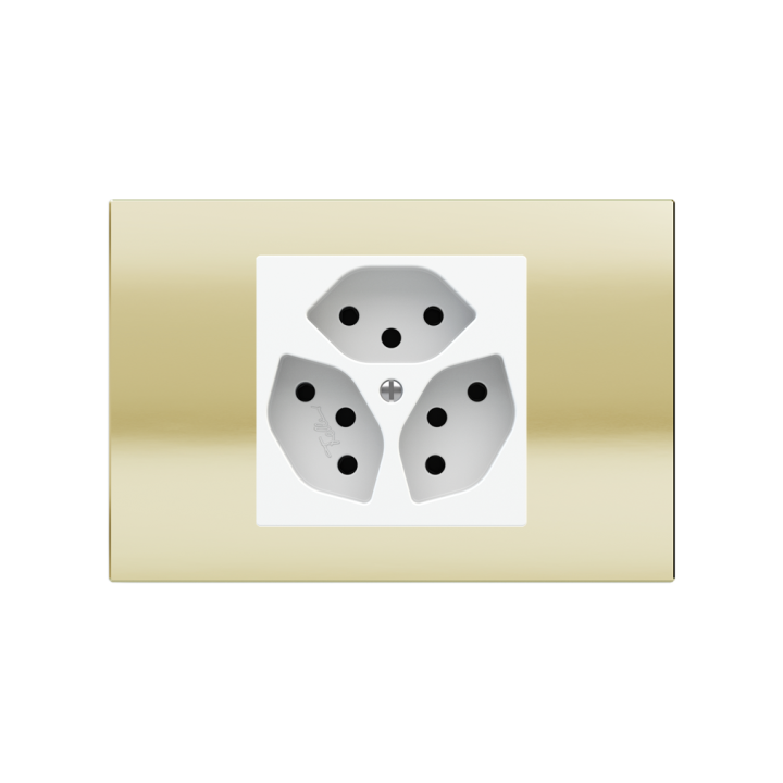 Ekinex накладка 20venti 87x128 mm Champagne металл EK-DRS-CHA