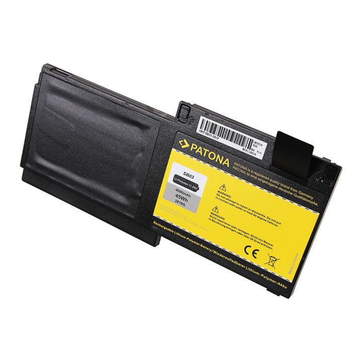 Patona PT2819 Battery for HP EliteBook 720/725/825 G1,G2 4000mAh 11.25V Li-ion SB03