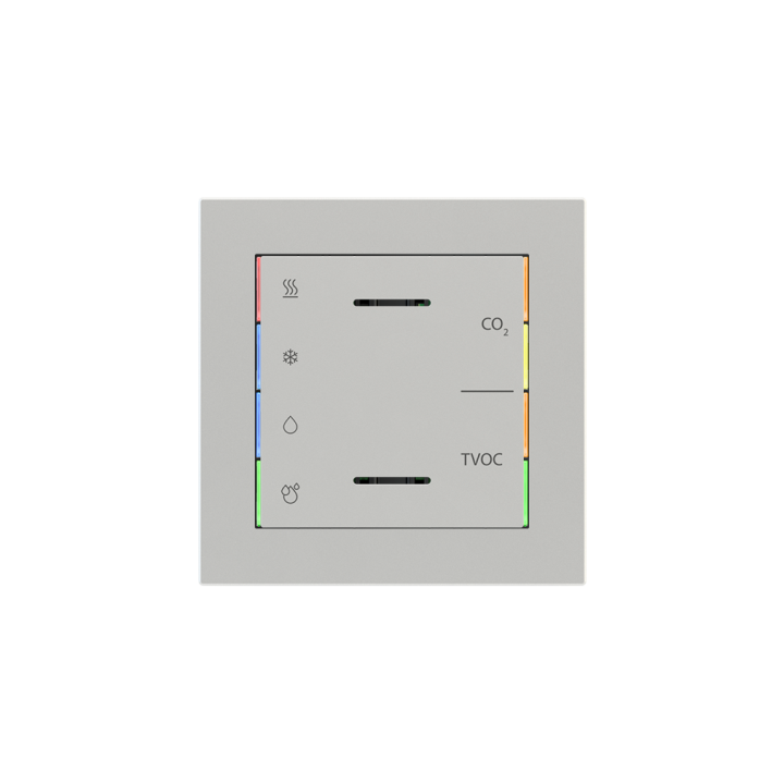 Ekinex plāksne 71 60x60 mm sudrabs plastmasa EK-T1Q-GAG-ET2