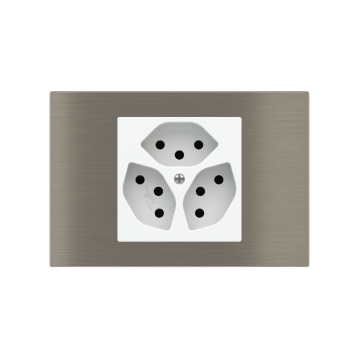 Ekinex накладка 20venti 87x128 mm никель металл EK-DRS-GBR